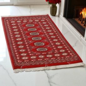 Pakistani rug Bokhara 76x128 handmade oriental wool rug