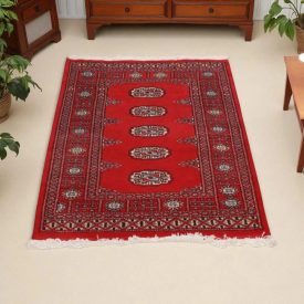Pakistani Bokhara rug 79x112 handmade oriental wool rug