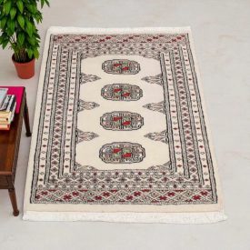 Pakistani carpet Bokhara 62x94 handmade oriental wool rug
