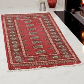 Pakistani carpet Bokhara 77x130 handmade oriental wool rug