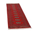 Runner rug Bokhara 63x196 handmade pakistani rug for corridor or hallways