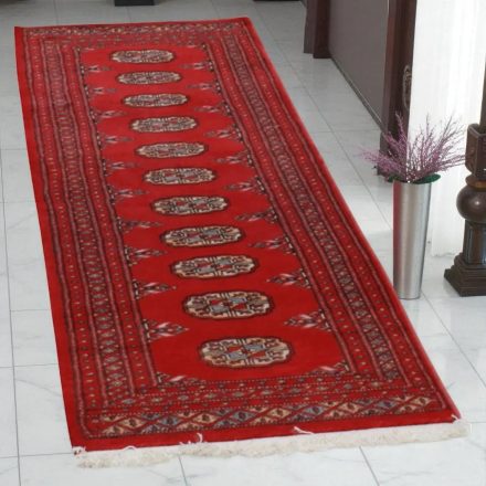 Runner rug Bokhara 63x183 handmade pakistani rug for corridor or hallways
