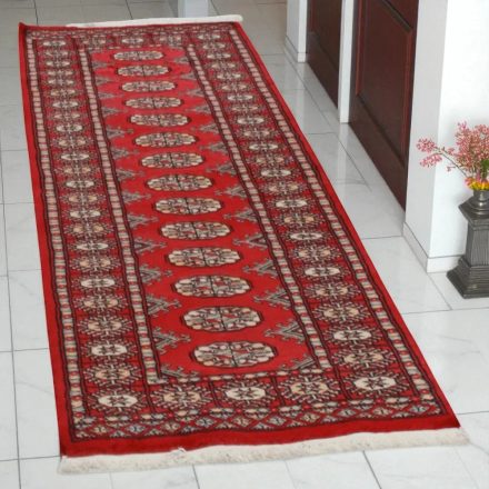 Runner rug Bokhara 65x188 handmade pakistani rug for corridor or hallways