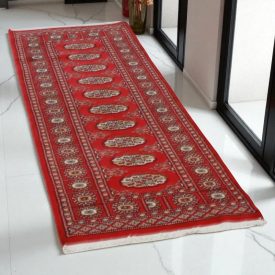   Runner rug Bokhara 64x177 handmade pakistani rug for corridor or hallways