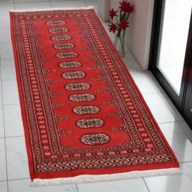   Runner rug Bokhara 63x194 handmade pakistani rug for corridor or hallways