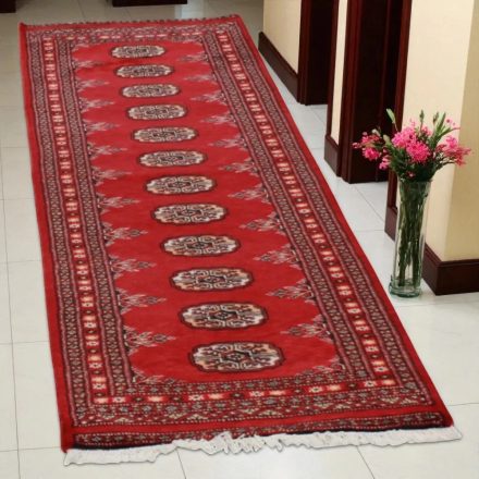 Runner rug Bokhara 63x189 handmade pakistani rug for corridor or hallways
