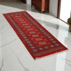 Runner rug red Bokhara 65x176 handmade Pakistani rug