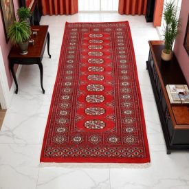   Runner rug Bokhara 65x178 handmade pakistani rug for corridor or hallways