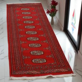   Runner carpet Bokhara 63x192 handmade pakistani carpet for corridor or hallways