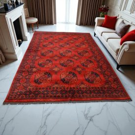 Afghan carpet Elephant Foot 196x298 handmade oriental carpet