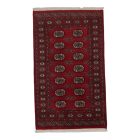 Pakistani rug red Bokhara 92x152 handmade oriental rug