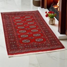 Pakistani Bokhara rug 93x146 handmade oriental wool rug