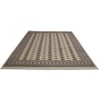 Large oriental rug beige Bokhara 249x332 handmade Pakistani rug for living room