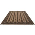 Large oriental rug beige Bokhara 249x332 handmade Pakistani rug for living room