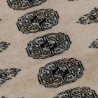 Large oriental rug beige Bokhara 249x332 handmade Pakistani rug for living room