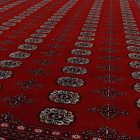 Large oriental rug red Bokhara 278x372 handmade Pakistani rug for living room