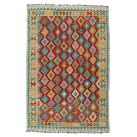 Wool Kelim rug Chobi 199x295 handwoven Afghan Kilim rug
