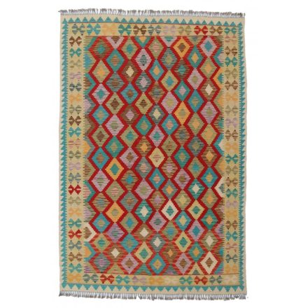 Wool Kelim rug Chobi 199x295 hand woven Afghan Kilim rug