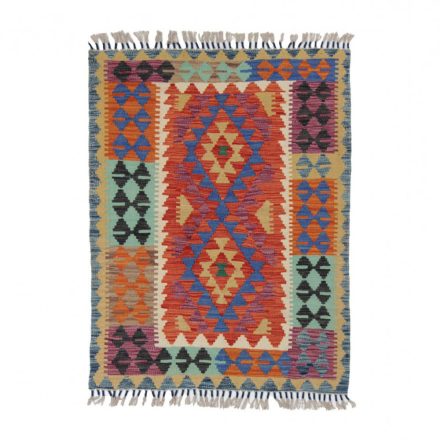 Wool Kelim Chobi 91x118 handmade Afghan Kilim rug