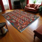 Wool Kilim rug Chobi 203x296 hand woven Afghan Kilim rug
