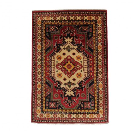 Oriental carpet burgundy-beige 199x292 handmade Afghan carpet