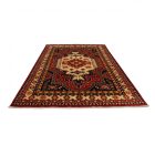 Oriental carpet burgundy-beige Kargai 199x292 handmade Afghan wool carpet for living room
