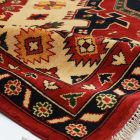 Oriental carpet burgundy-beige Kargai 199x292 handmade Afghan wool carpet for living room