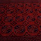Large Afghan rug burgundy Elephant Foot 140x150 handmade oriental carpet