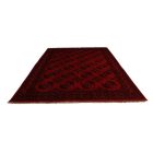 Afghan carpet burgundy Ersari 253x343 handmade oriental carpet