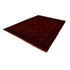 Afghan carpet burgundy Ersari 253x343 handmade oriental carpet