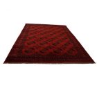 Afghan carpet burgundy Ersari 253x343 handmade oriental carpet
