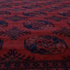 Afghan carpet burgundy Ersari 253x343 handmade oriental carpet