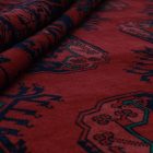 Afghan carpet burgundy Ersari 253x343 handmade oriental carpet