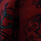 Afghan carpet burgundy Ersari 253x343 handmade oriental carpet