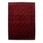 Afghan carpet burgundy Ersari 252x346 handmade oriental wool carpet for living room