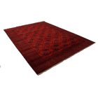 Afghan carpet burgundy Ersari 252x346 handmade oriental wool carpet for living room