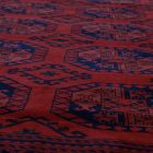 Afghan carpet burgundy Ersari 252x346 handmade oriental wool carpet for living room