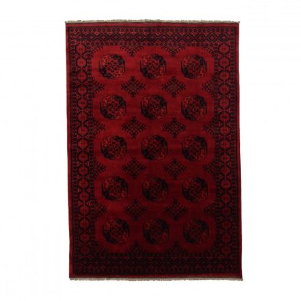 Oriental carpet burgundy Ersari 200x290 handmade Afghan carpet