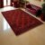 Oriental carpet burgundy Ersari 205x295 handmade Afghan wool carpet for living room