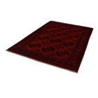 Oriental carpet burgundy Ersari 205x295 handmade Afghan wool carpet for living room