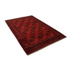Oriental carpet burgundy Ersari 205x295 handmade Afghan wool carpet for living room