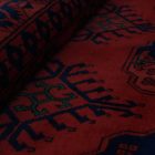 Oriental carpet burgundy Ersari 205x295 handmade Afghan wool carpet for living room