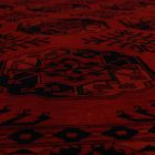 Oriental carpet burgundy Ersari 205x295 handmade Afghan wool carpet for living room