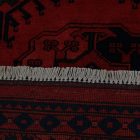 Oriental carpet burgundy Ersari 205x295 handmade Afghan wool carpet for living room