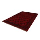 Oriental carpet burgundy Ersari 204x294 handmade Afghan wool carpet for living room