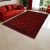 Oriental carpet burgundy Ersari 195x294 handmade Afghan wool carpet for living room