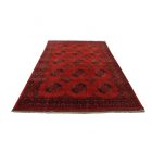 Oriental carpet burgundy Ersari 195x294 handmade Afghan wool carpet for living room