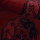 Oriental carpet burgundy Ersari 195x294 handmade Afghan wool carpet for living room