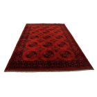 Oriental carpet burgundy Ersari 202x294 handmade Afghan wool carpet for living room