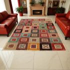 Carpet multicoloured Aikat 280x198 handmade carpet